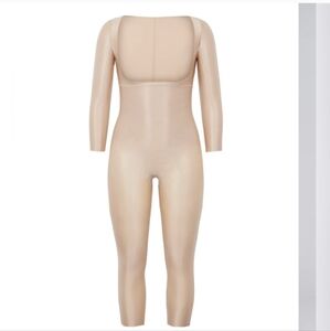 Suit Your Fancy Open-Bust Catsuit with sleeves